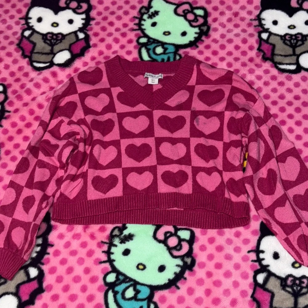Sincerely Jules Pink Heart Sweater